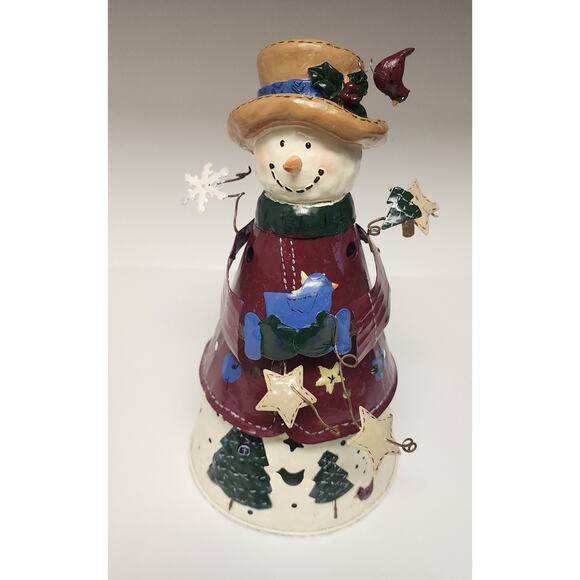 Metal Tealight Tall Snowman/ Variations Ceramic Tea Light Candle Holder - Picture 16 of 16